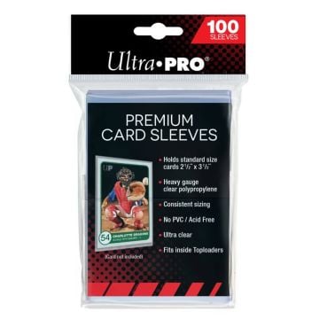 Ultra Pro Platinum 2.5" x 3.5" Premium Card Sleeves 100 Pack